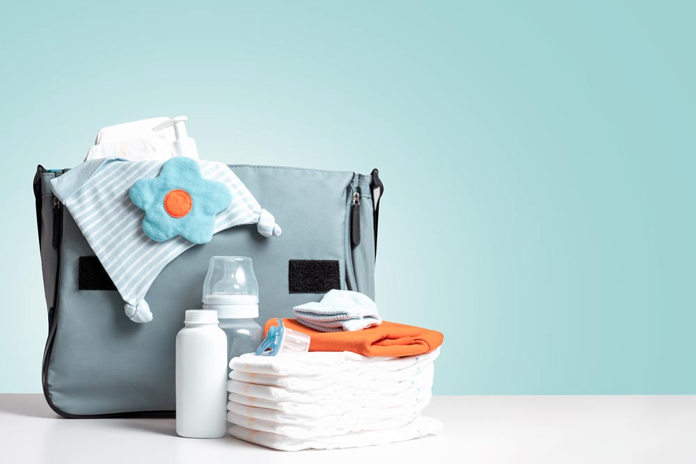 Wickeltasche: Material